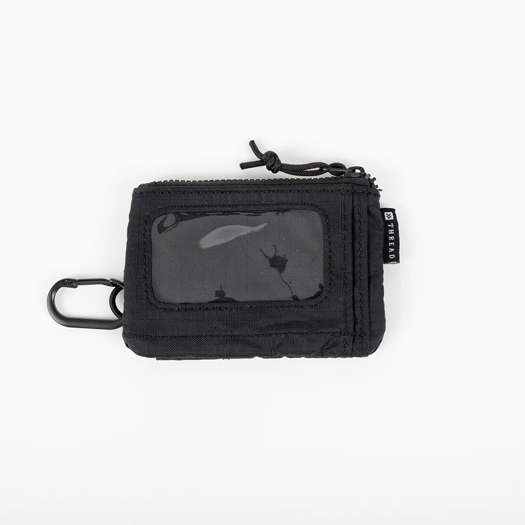 Thread black pouch wallet