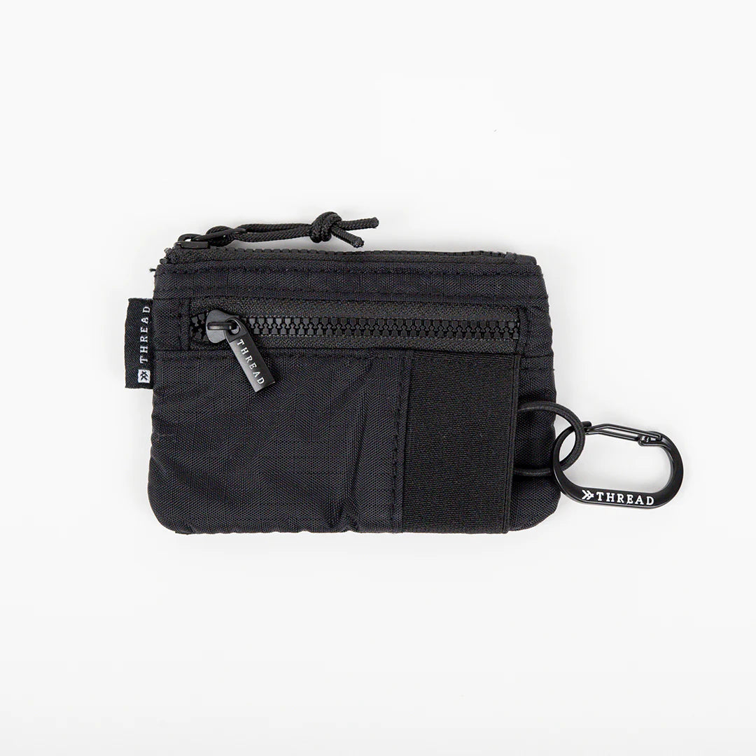 Thread black pouch wallet