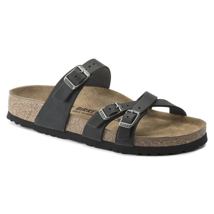 Birkenstock Franca - Black Oiled Leather