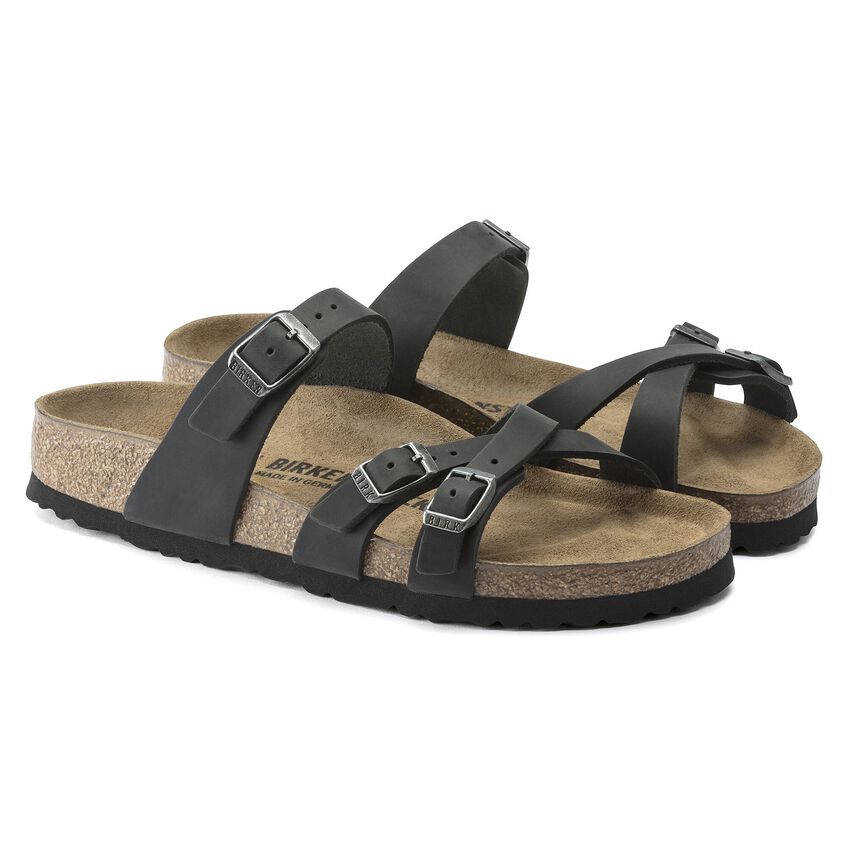 Birkenstock Franca - Black Oiled Leather