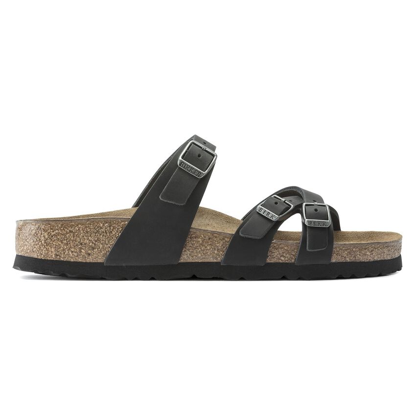 Birkenstock Franca - Black Oiled Leather