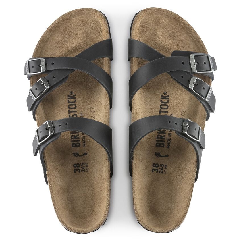 Birkenstock Franca - Black Oiled Leather
