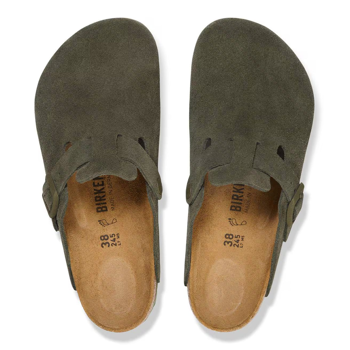 Birkenstock Boston suede thyme