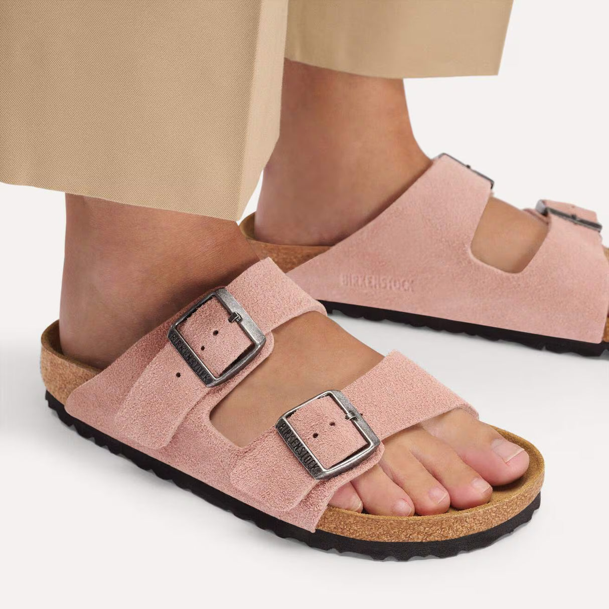 Birkenstock Arizona Suede Leather - Pink Clay