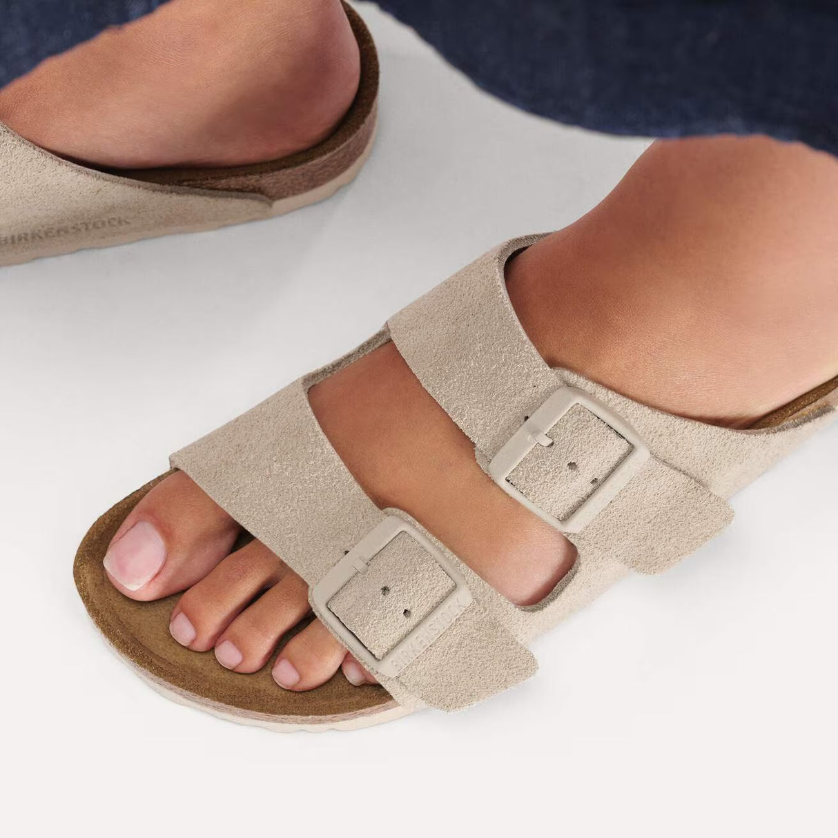 Birkenstock Arizona Suede Leather - Oyster
