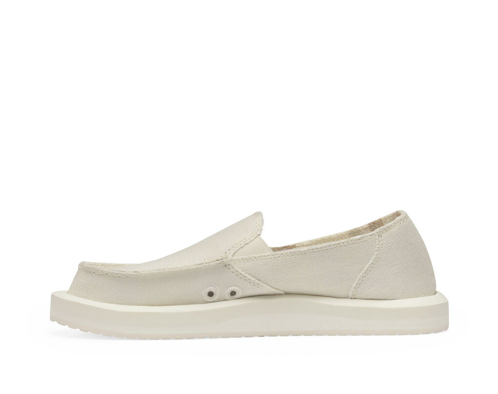 Sanuk Donna St Hemp - White