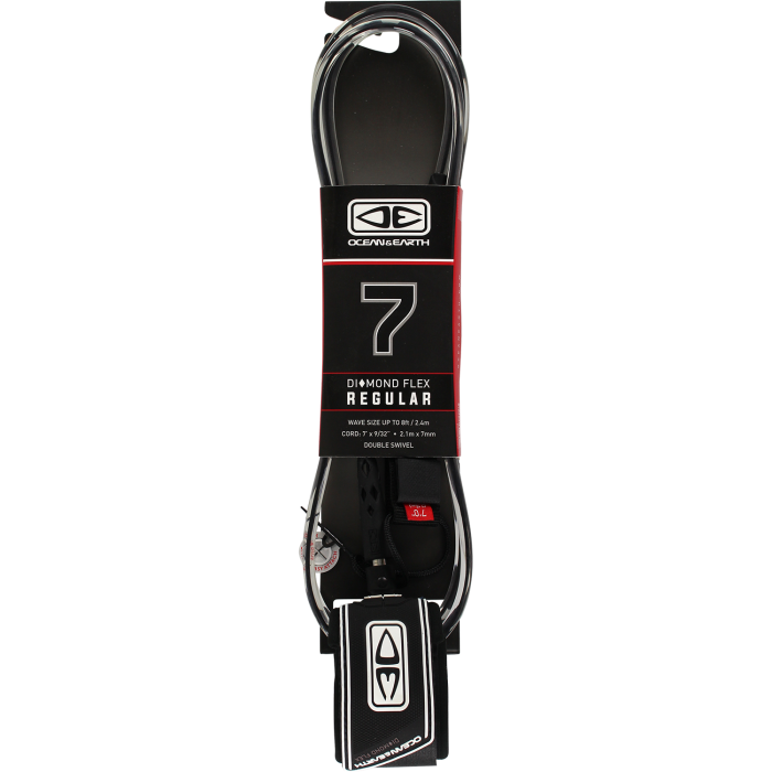 O&E MOULDED REGULAR LEASH 7' BLACK