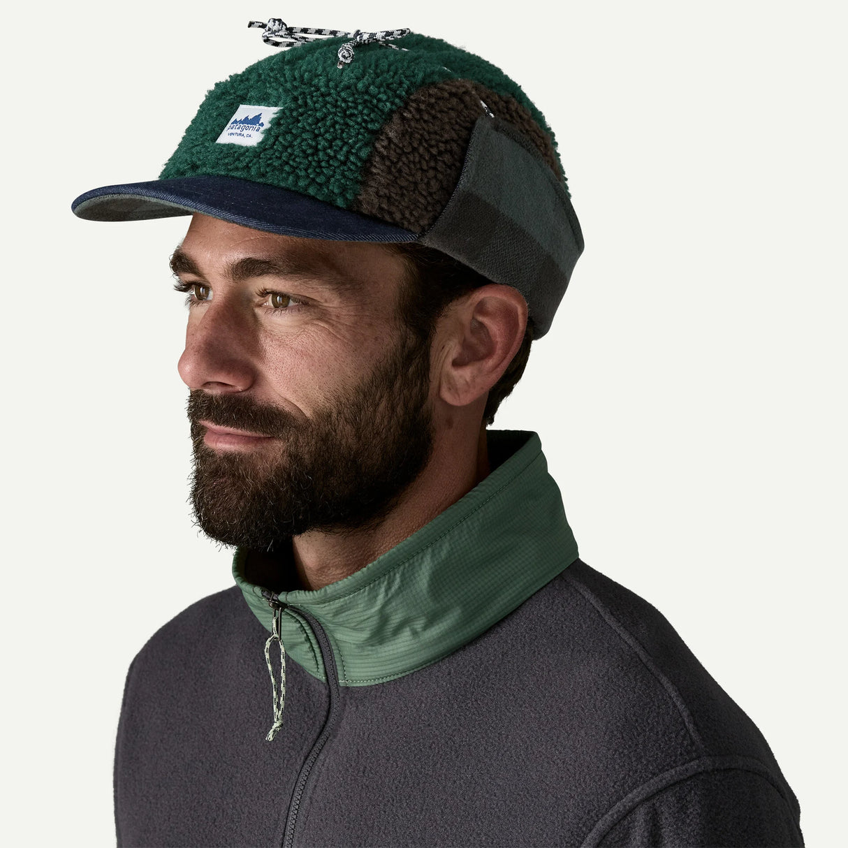 Patagonia Range Earflap Cap: Cascade Green