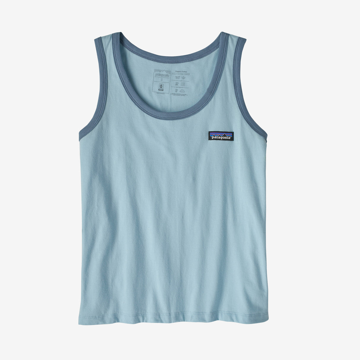 Patagonia Women's P-6 Label Organic Tank - Fin Blue