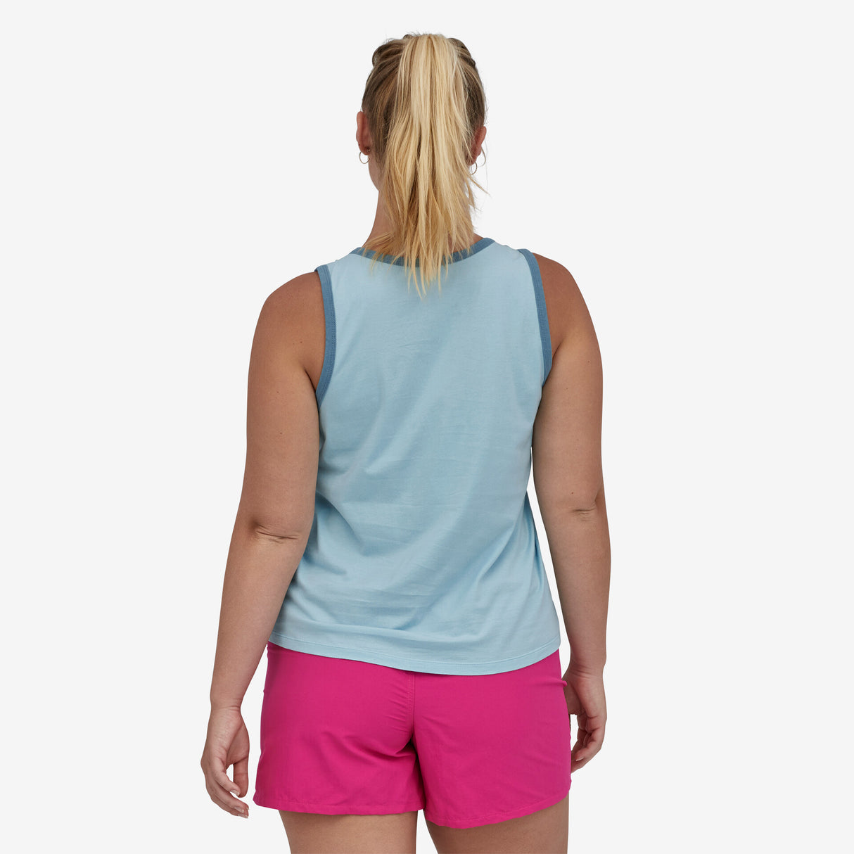 Patagonia Women's P-6 Label Organic Tank - Fin Blue
