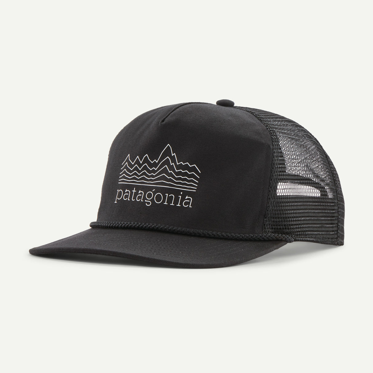 Patagonia Airfarer Cap Strata Stencil: Black