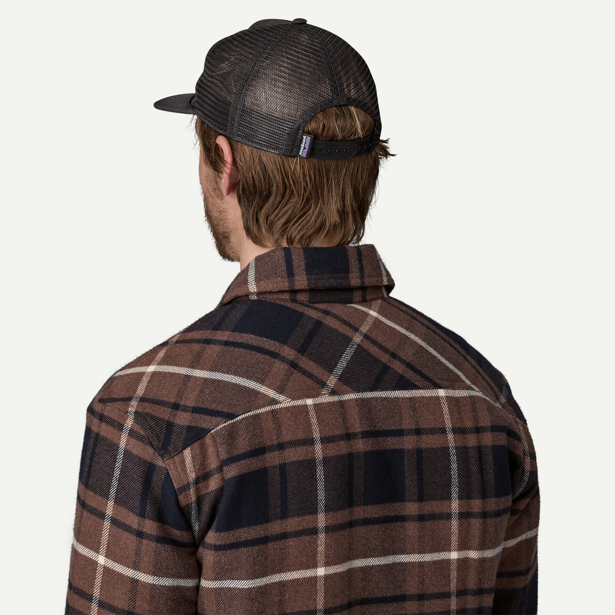 Patagonia Airfarer Cap Strata Stencil: Black