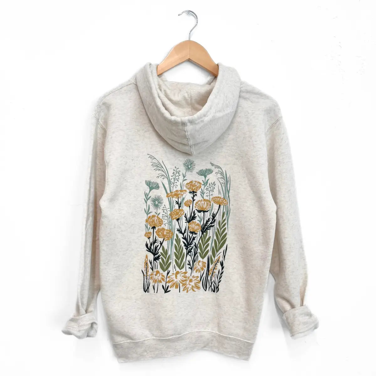 Wild Field Unisex Hoodie - Heather Natural