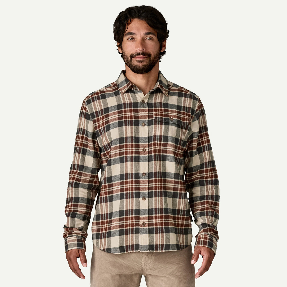 Patagonia Men's Long-Sleeved Lightweight Fjord Flannel Shirt
