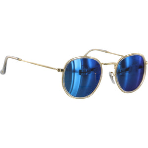 Hudson Clear/Blue Mirror Polarized Sunglasses