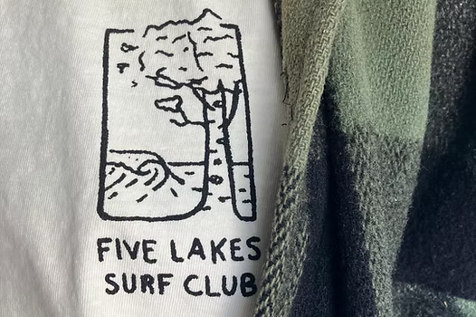 Five Lakes Surf "Can't Surf on a Lake" T-Shirt