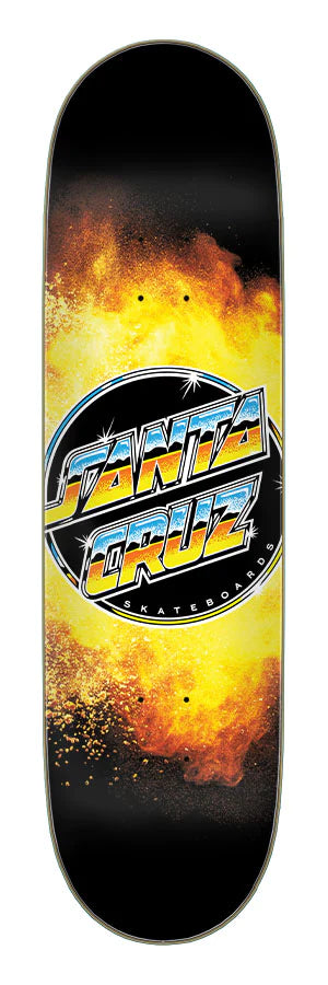 8.5in Chrome Dot Flame Everslick Santa Cruz Skateboard Deck