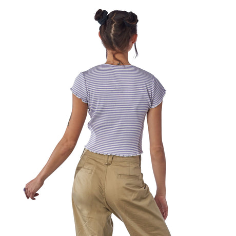 Bow Dot Crop Fitted Santa Cruz Womens Shirt