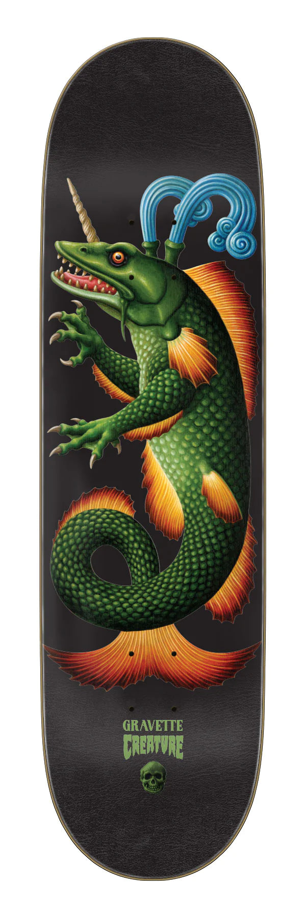 8.53in Gravette Crest Creature Skateboard Deck