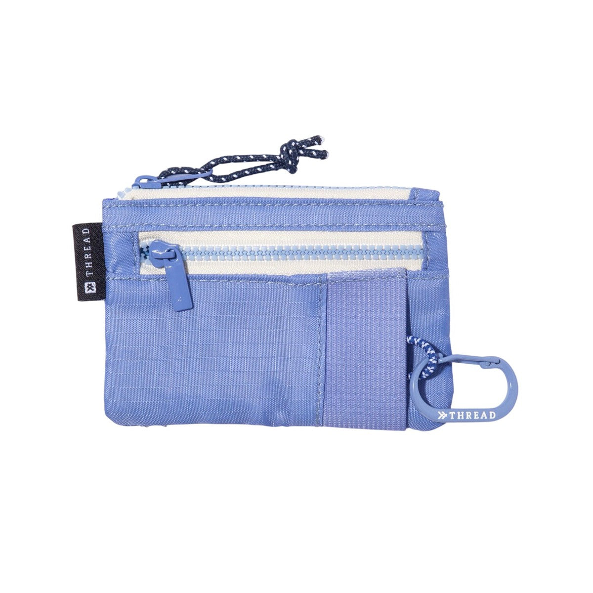 Thread pouch wallet blue