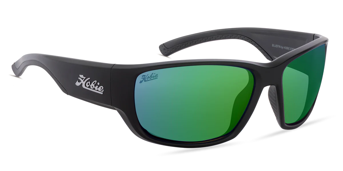 Hobie Bluefin Float Sunglasses - Satin Metallic/ Sea Green Mirror
