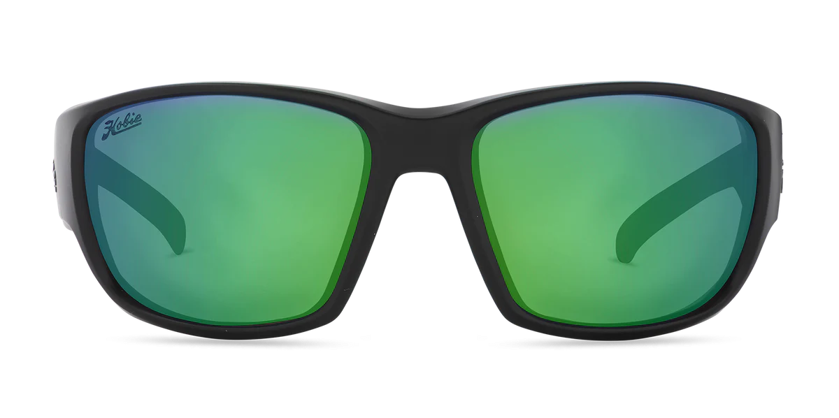 Hobie Bluefin Float Sunglasses - Satin Metallic/ Sea Green Mirror