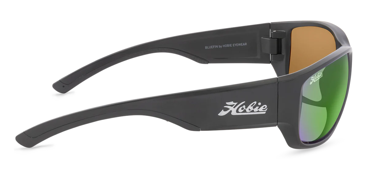 Hobie Bluefin Float Sunglasses - Satin Metallic/ Sea Green Mirror
