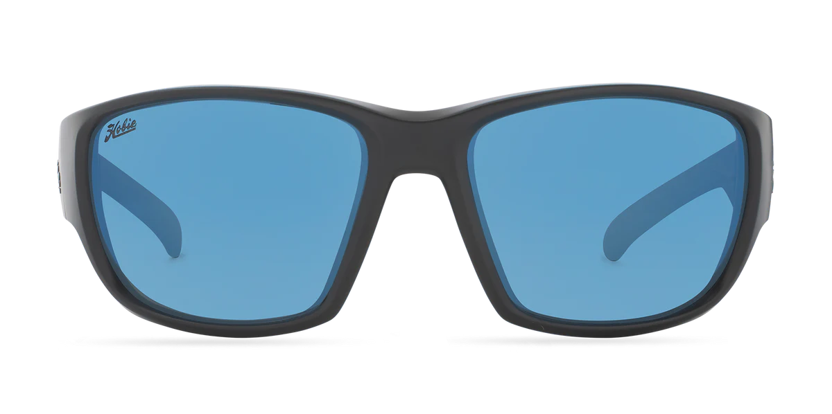 Hobie Bluefin Float Sunglasses - Satin Black/ Cobalt Mirror