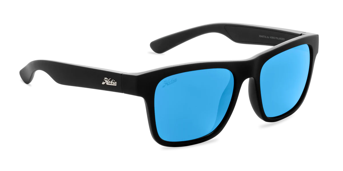 Hobie Coastal Float Sunglasses - Satin Black/ Cobalt