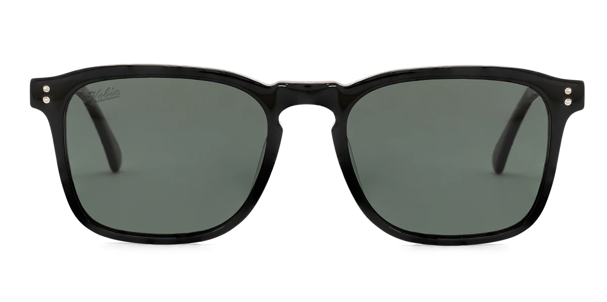 Hobie Cortez Sunglasses - Shiny Black/ Grey Polarized