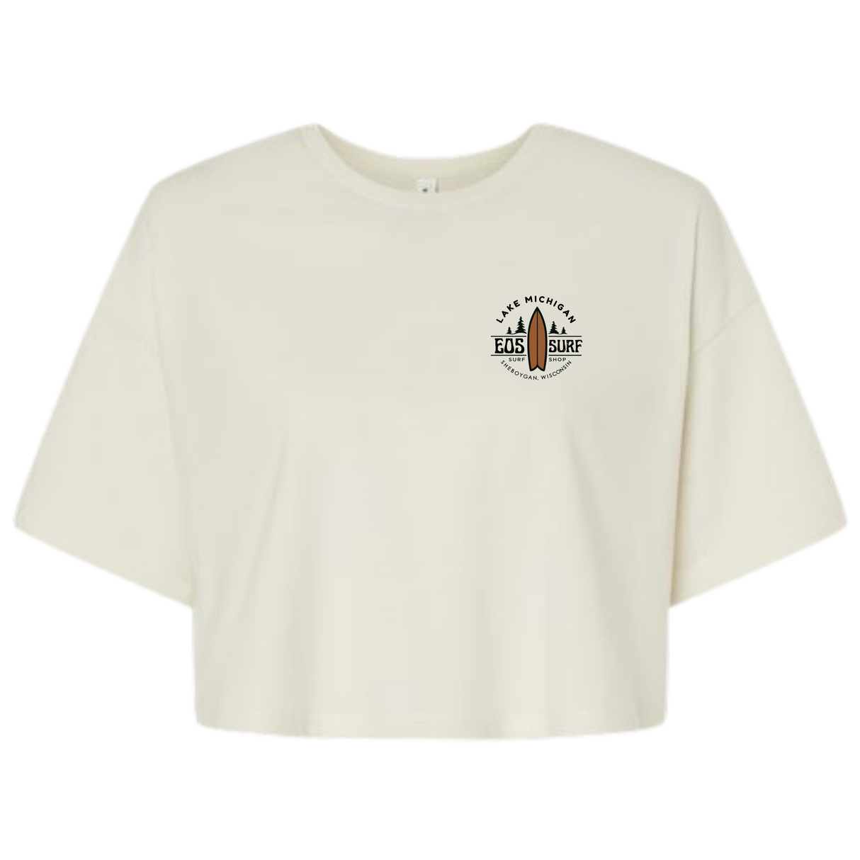EOS Surf Women's "Retro Fish" Cropped Tee
