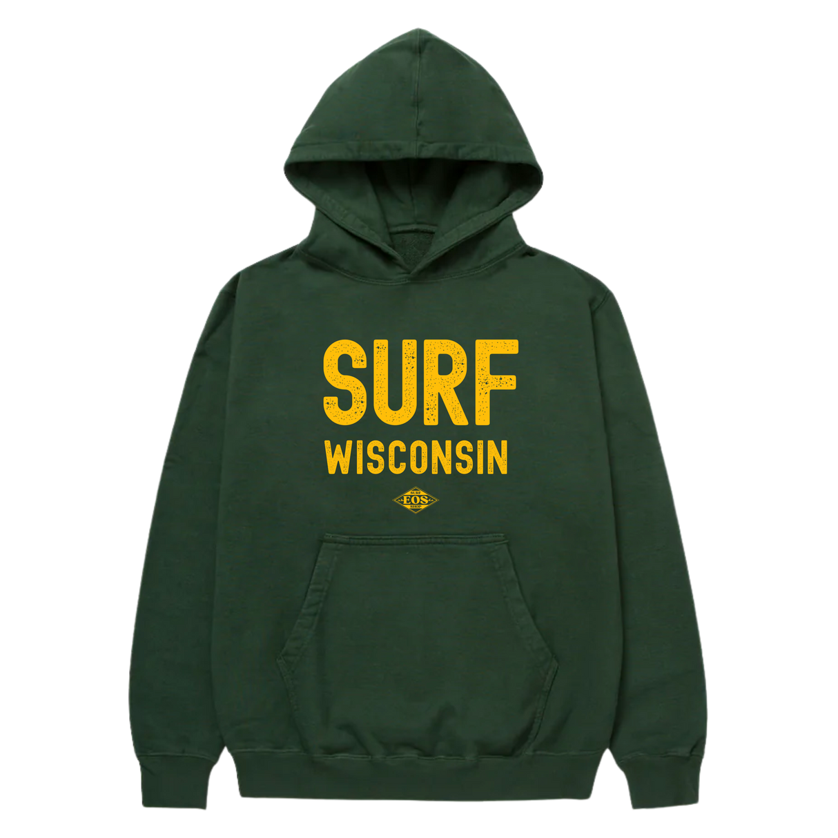EOS Surf "Surf Wisconsin" Hooded Sweatshirt - Alpine Green