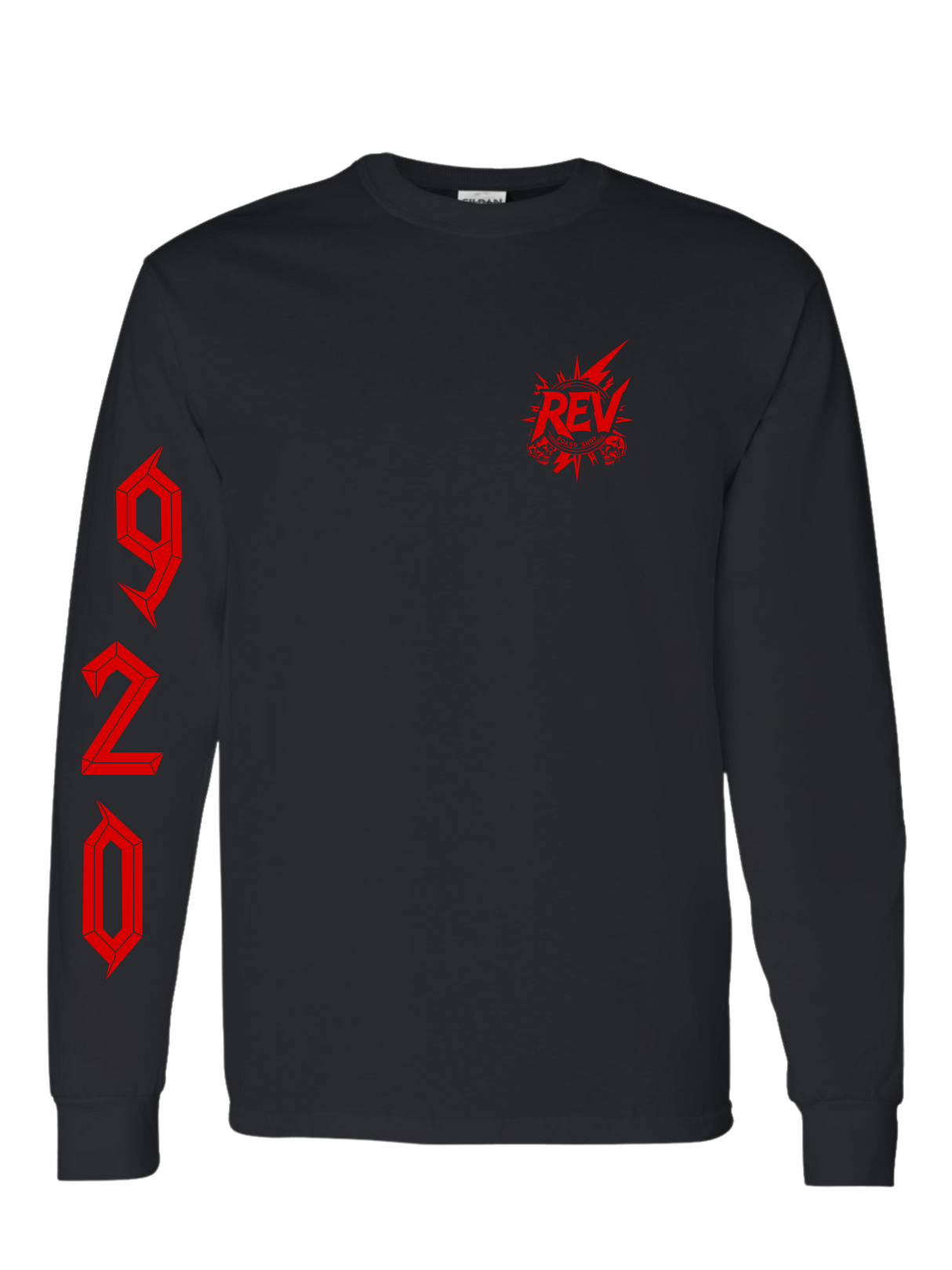 Rev "920" Long Sleeve Tee - Black