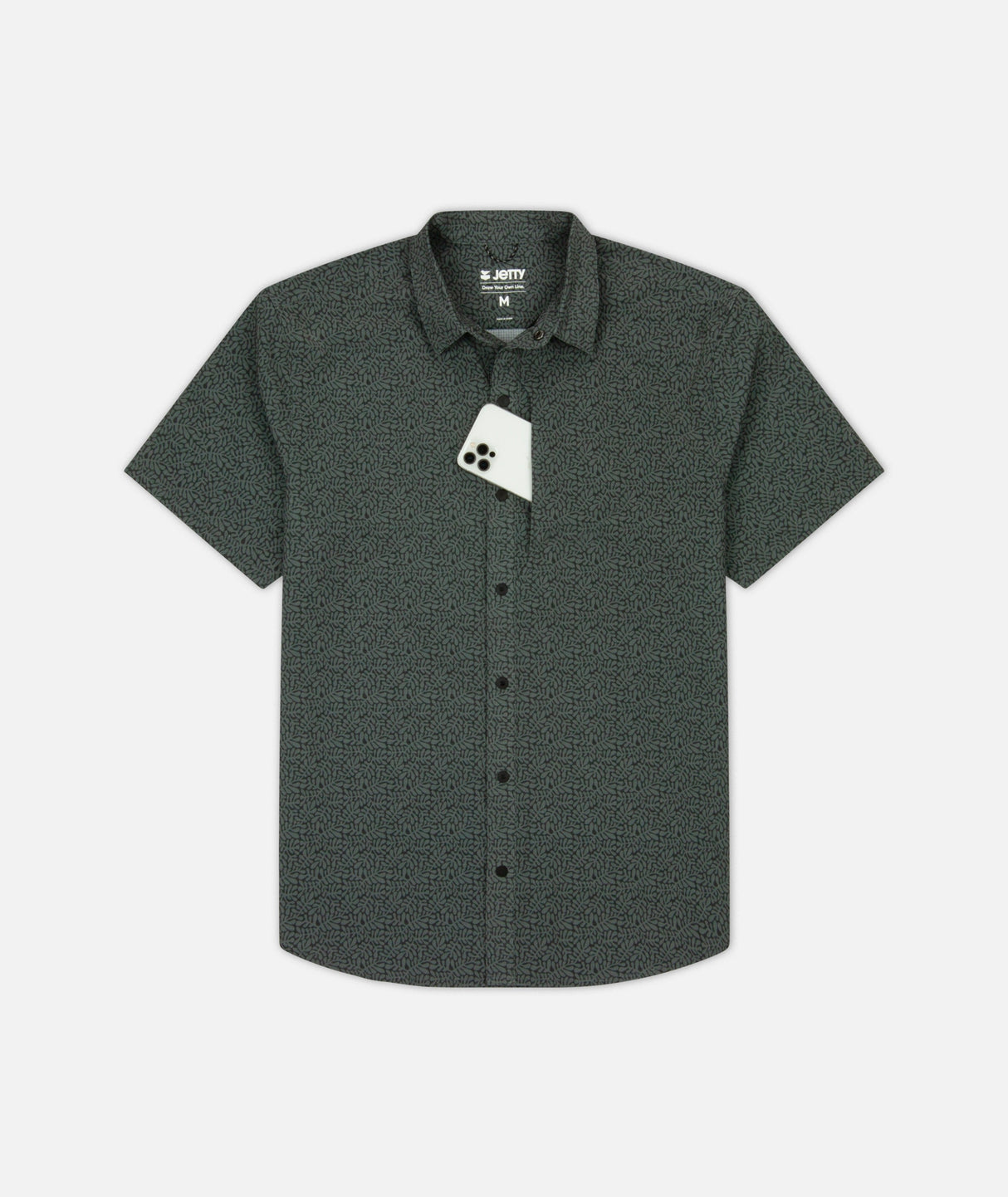 Jetty Sandspit Tech Shirt - Charcoal