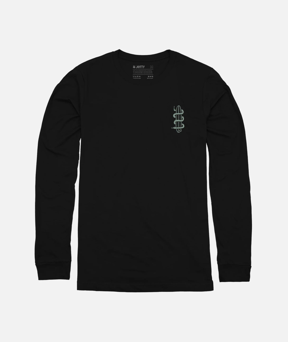 Jetty Men's Snaker Long Sleeve - Black