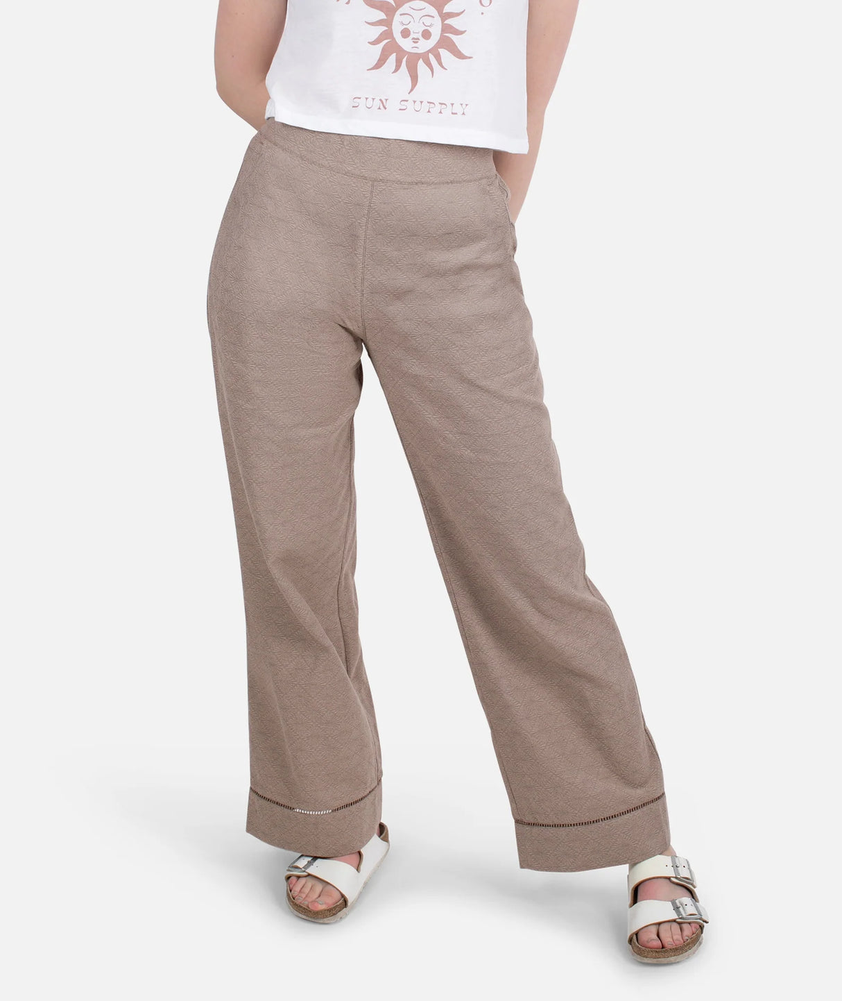 Jetty Women's Montauk Jacquard Pant - Brown