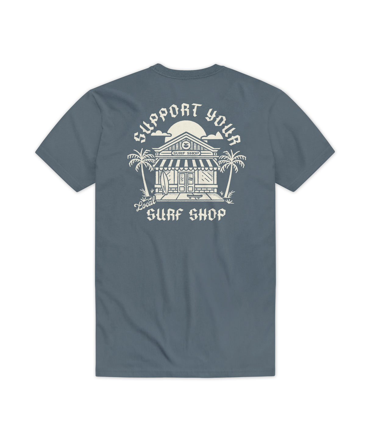 Jetty Surf Shop Day Mens T-Shirt - Slate