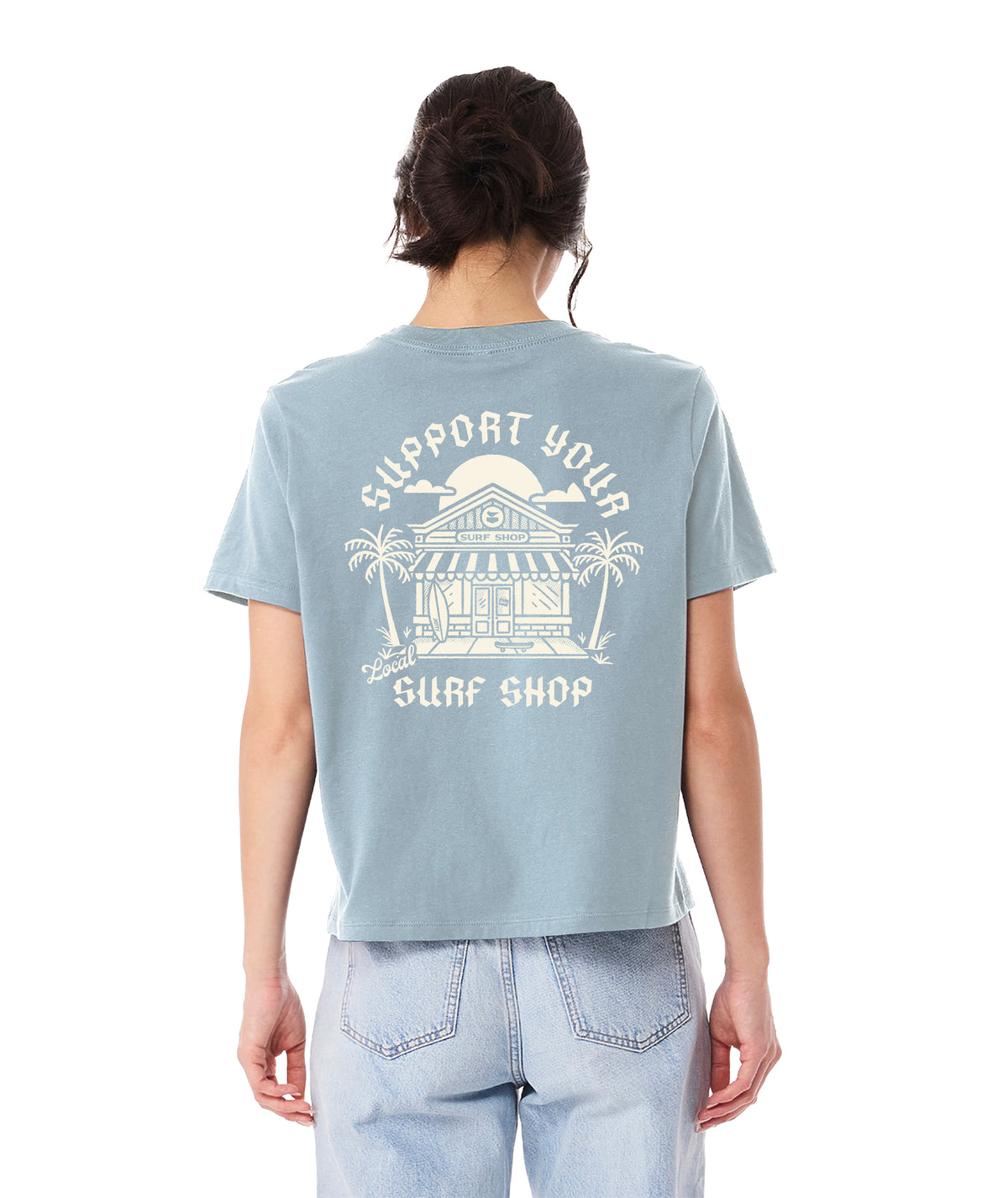 Jetty Surf Shop Day Women's T-Shirt - Denim