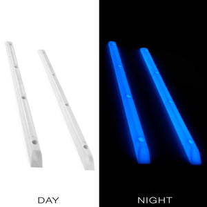 Yocaher Rails Ribs - Glow in the dark Blue