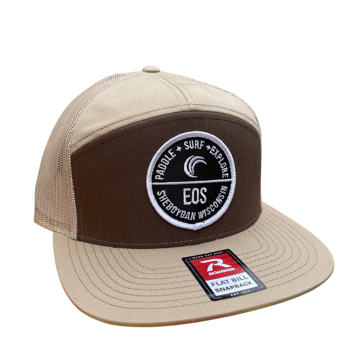 EOS Tan and Chocolate Mesh Snap Back Cap