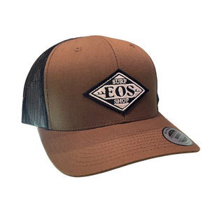EOS Patch Logo Low Crown Trucker - Chocolate/Black