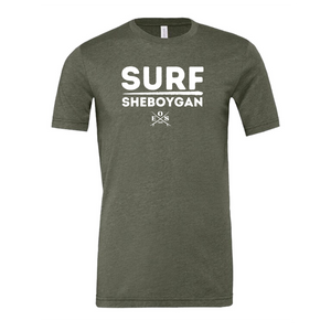 EOS "Surf Sheboygan" Tee - Heather Military Green