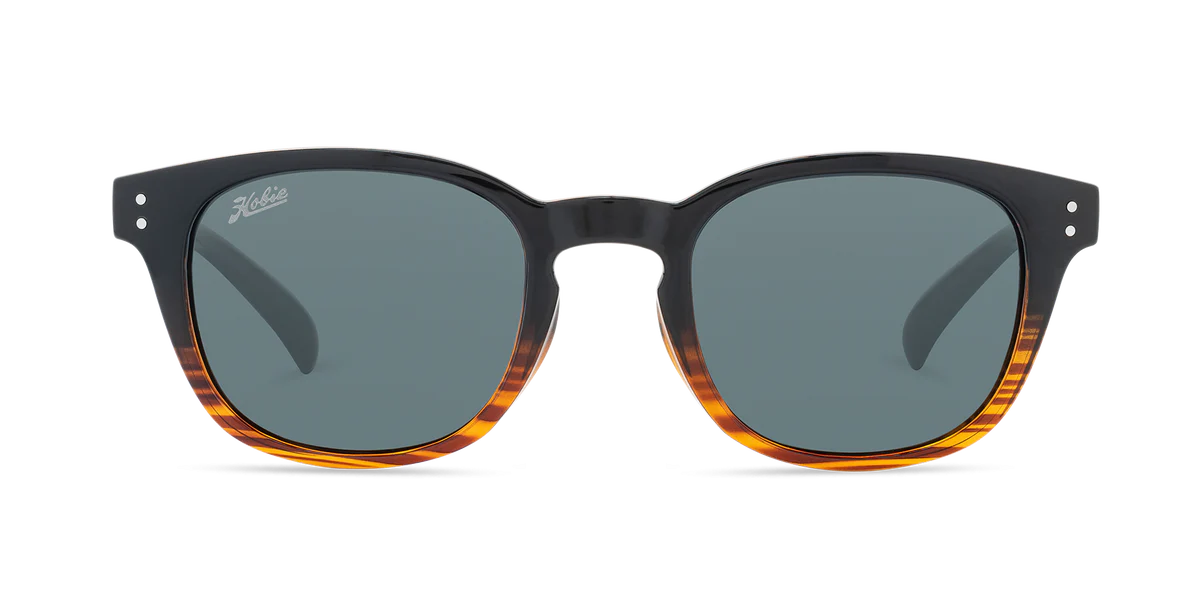 Hobie Wrights Sunglasses - Shiny Wood Grain/ Grey