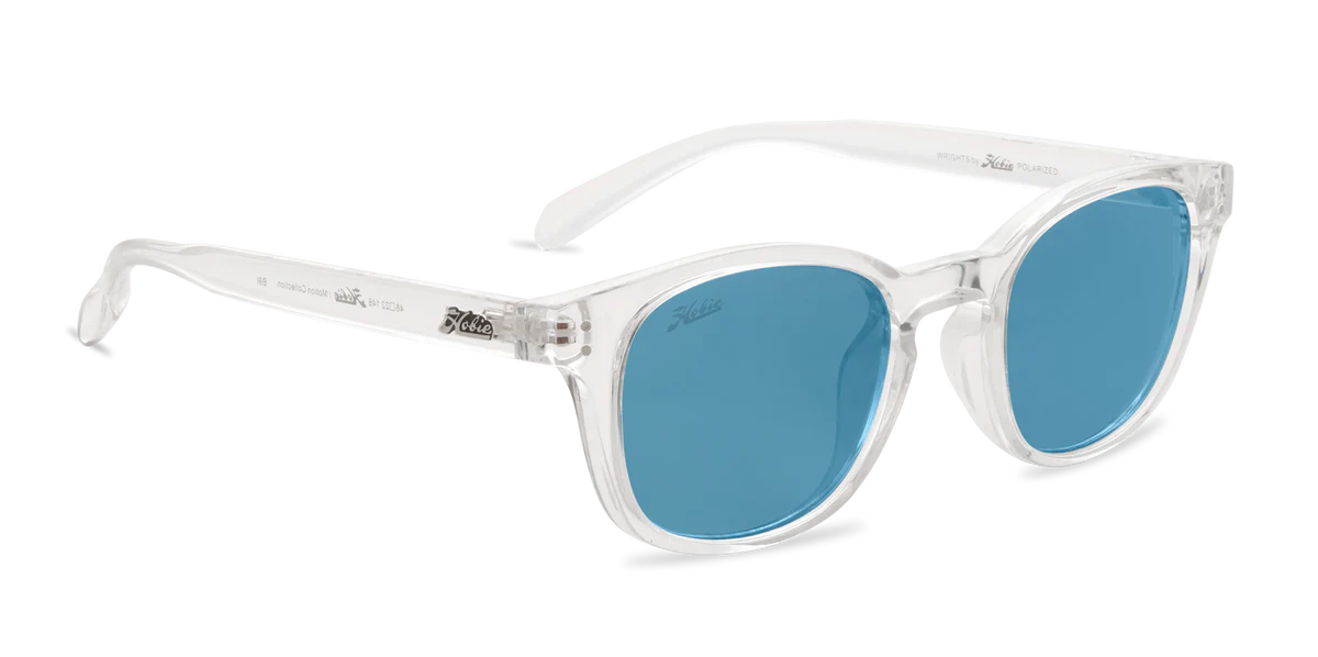 Hobie Wrights Sunglasses - Shiny Crystal Clear/ Cobalt