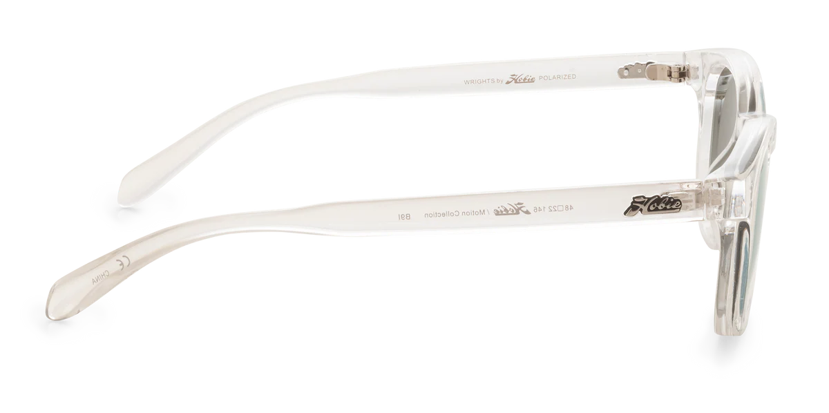 Hobie Wrights Sunglasses - Shiny Crystal Clear/ Cobalt