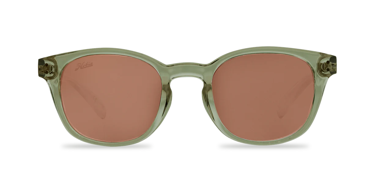 Hobie Wrights Sunglasses - Shiny Crystal Olive/ Copper