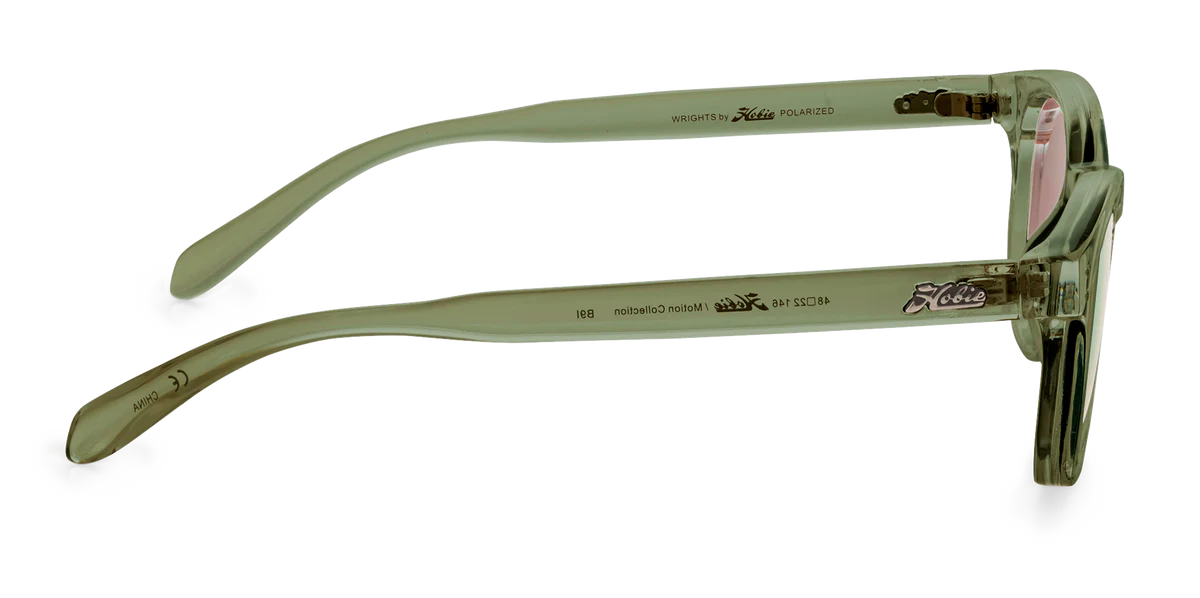 Hobie Wrights Sunglasses - Shiny Crystal Olive/ Copper
