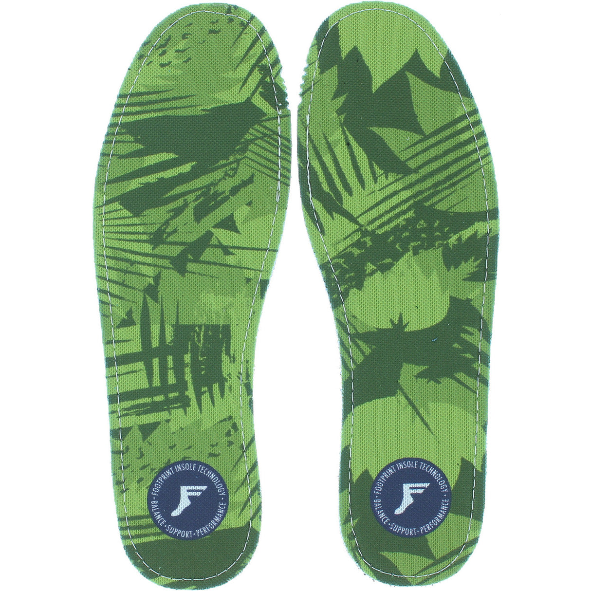 Foot Print King Foam Insoles - Flat Green Camo