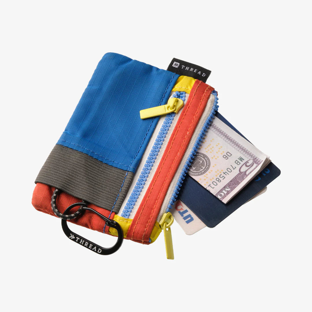 Thread pouch wallet Color Block