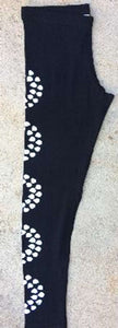 Handicraft Soul Women's Leggings - Black & White Cebi Circles